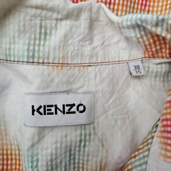 KENZO Men's Coquelicot Printed Hawaiian Shirt - Picture 8 of 9